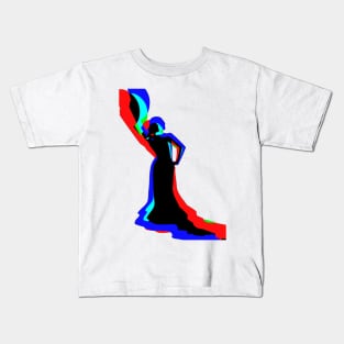 flamenco silhouette Kids T-Shirt